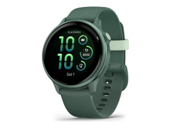 Garmin vívoactive 6 - 42 mm - metallisches Jaspargrün - intelligente Uhr mit Band - Silikon - Jaspergrün - Handgelenkgröße 125-190 mm - Anzeige 3.04 cm (1.2")