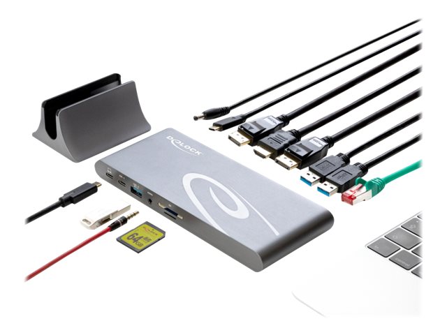 Delock USB Type-C DP 1.4 Docking Station Triple 4K Display