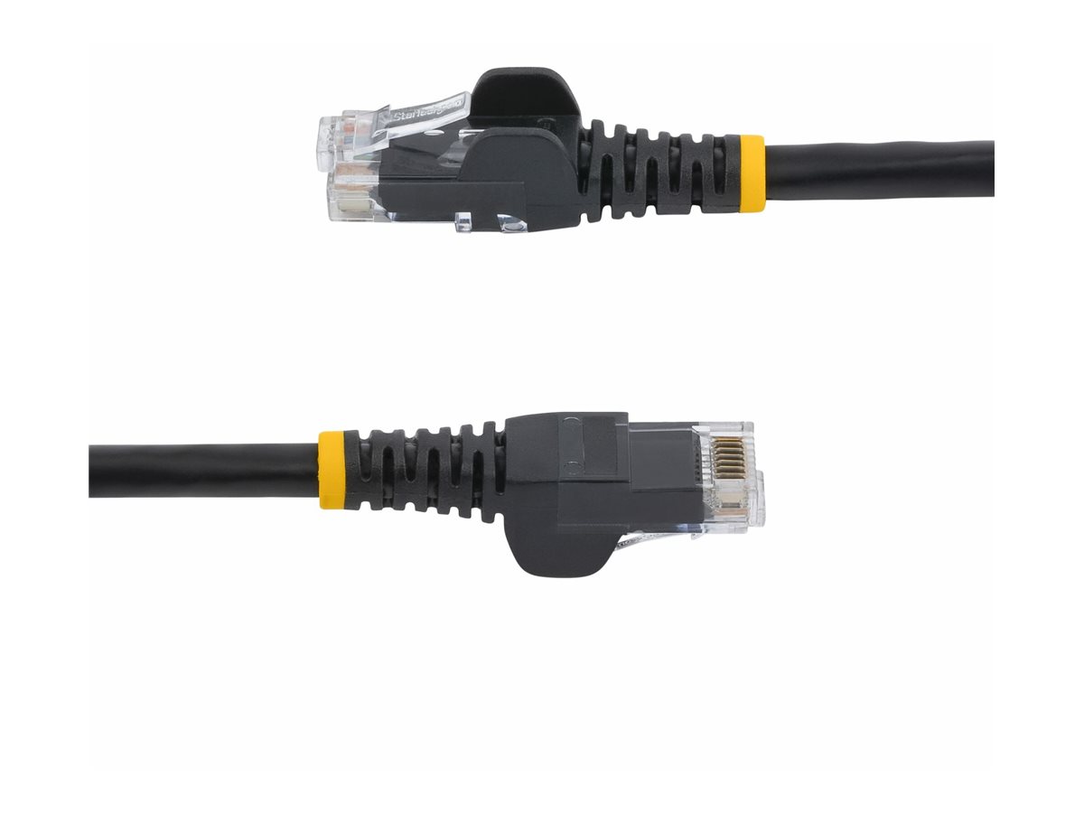 StarTech.com 1m CAT6 Ethernet Cable, 10 Gigabit Snagless RJ45 650MHz 100W PoE Patch Cord, CAT 6 10GbE UTP Network Cable wStrain Relief, Black, Wiring is UL CertifiedTIA - Category 6 - 24AWG (N6PATC1MBK)