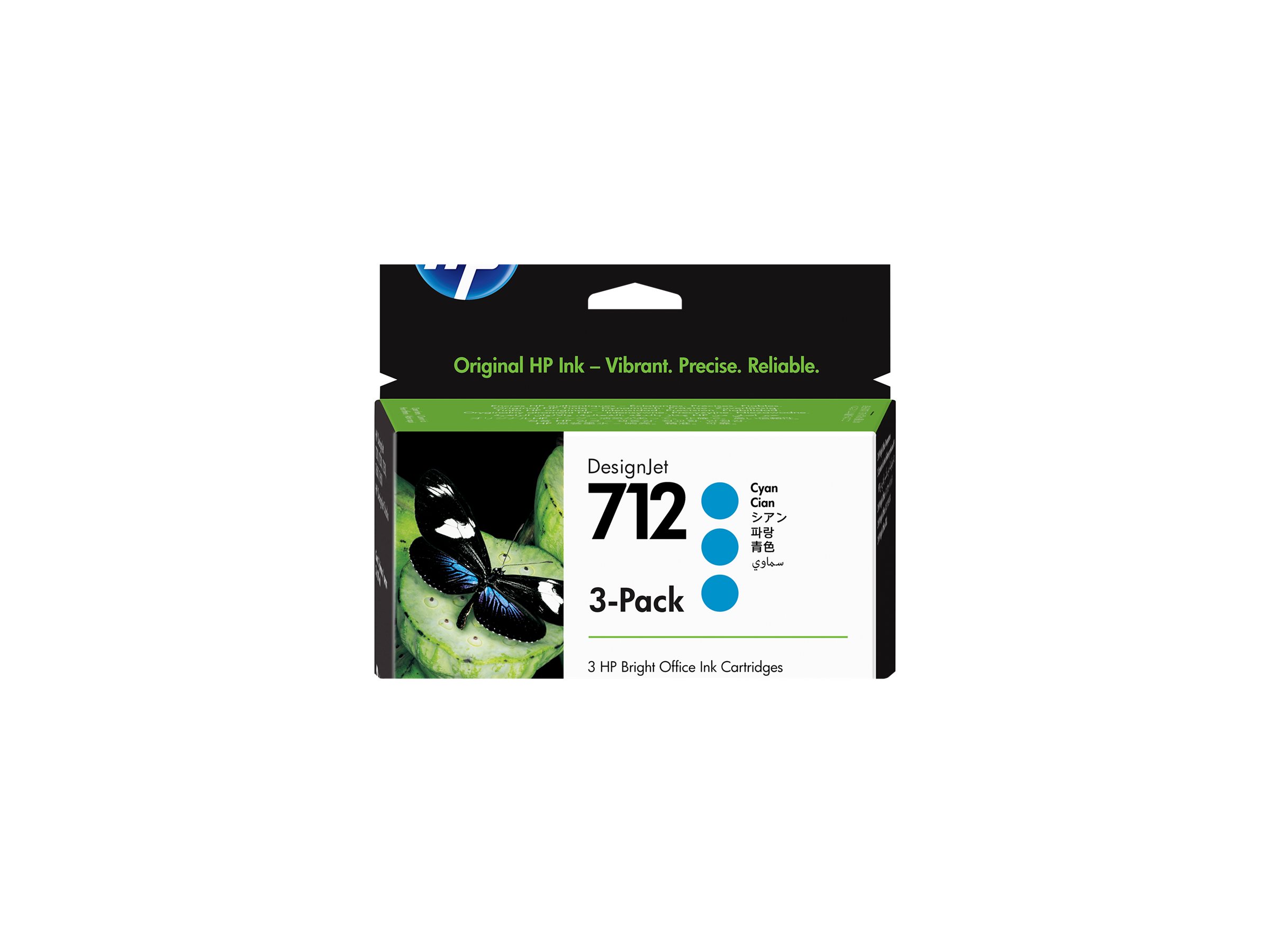 HP 712 - 3er-Pack - 29 ml - Cyan - original - DesignJet