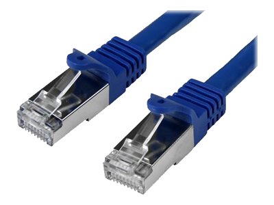 StarTech.com 50cm CAT6 Ethernet Cable, 10 Gigabit Shielded Snagless RJ45 100W PoE Patch Cord, CAT 6 10GbE SFTP Network Cable wStrain Relief, Blue, Wiring is UL CertifiedTIA - Category 6 - 26AWG (N6SPAT50CMBL)