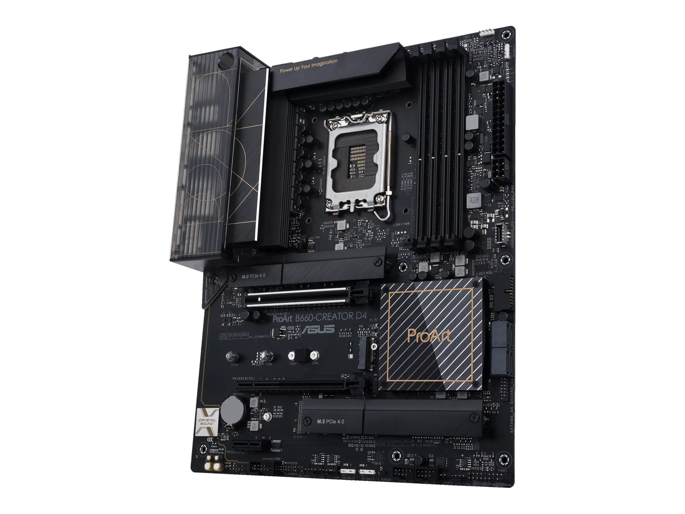 ASUS ProArt B660-CREATOR D4 - Motherboard - ATX - LGA1700-Sockel - B660 Chipsatz - USB-C Gen2, USB 3.2 Gen 1, USB-C Gen 2x2 - Gigabit LAN, 2.5 Gigabit LAN - Onboard-Grafik (CPU erforderlich)