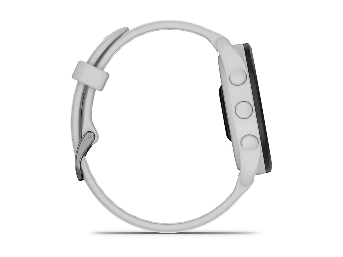 Garmin Forerunner 165 Music - Nebelgrau - Sportuhr mit Band - Silikon - Whitestone - Handgelenkgröße 126-203 mm - Anzeige 3 cm (1.2")