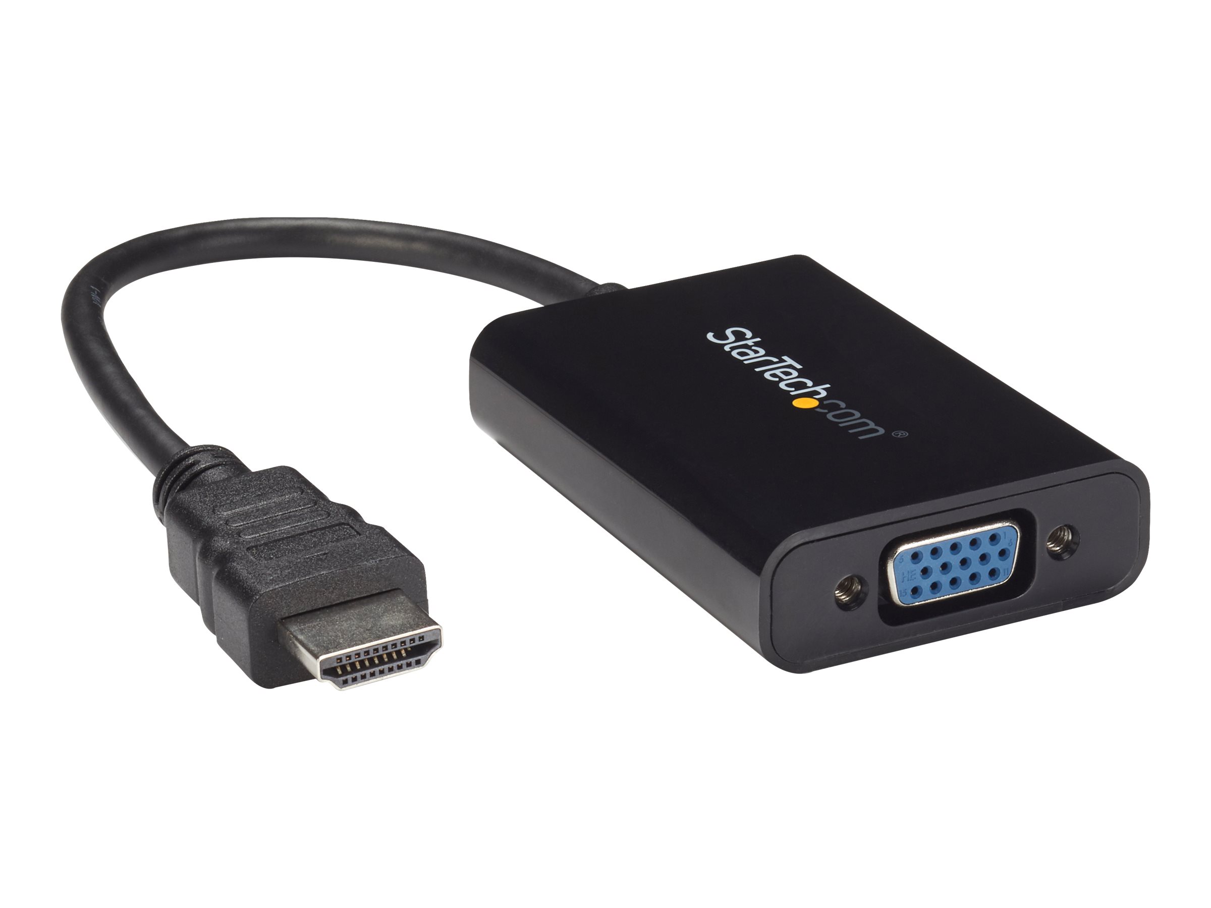 StarTech.com HDMI auf VGA Video Konverter  Wandler mit 2 Kanal Audio - hd zu VGA adapter 1080p - max. Auflösung 1920x1080 - Videoadapter - HDMI männlich zu HD-15 (VGA)