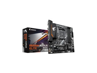 Gigabyte B550M AORUS ELITE - AMD - Socket AM4 - 3rd Generation AMD Ryzen™ 3 - 3rd Generation AMD Ryzen 5 - 3rd Generation AMD Ryzen™ 7 - 3rd... - DDR4-SDRAM - 128 GB - DIMM