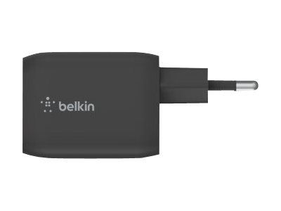 Belkin BoostCharge Pro - Netzteil - PPS-Technologie - 65 Watt - 3.25 A - PD 3.0, Fast Charge - 2 Ausgabeanschlussstellen (USB-C)
