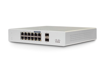 Cisco Meraki MS130-12X - Switch - managed - 8 x 101001000Base-T + 2 x 2.5GBase-T + 4 x 10Gb Ethernet SFP+ - Desktop wandmontierbar - PoE+ (240 W)