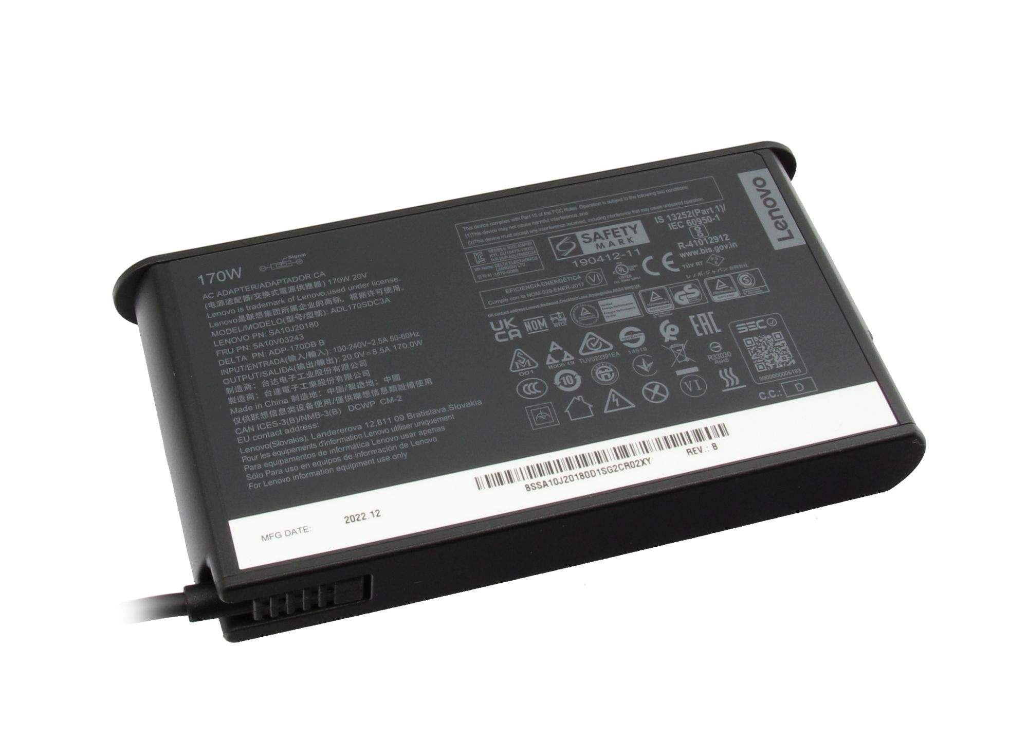 Lenovo ThinkPad 170W Slim AC Adapter (Slim-tip)