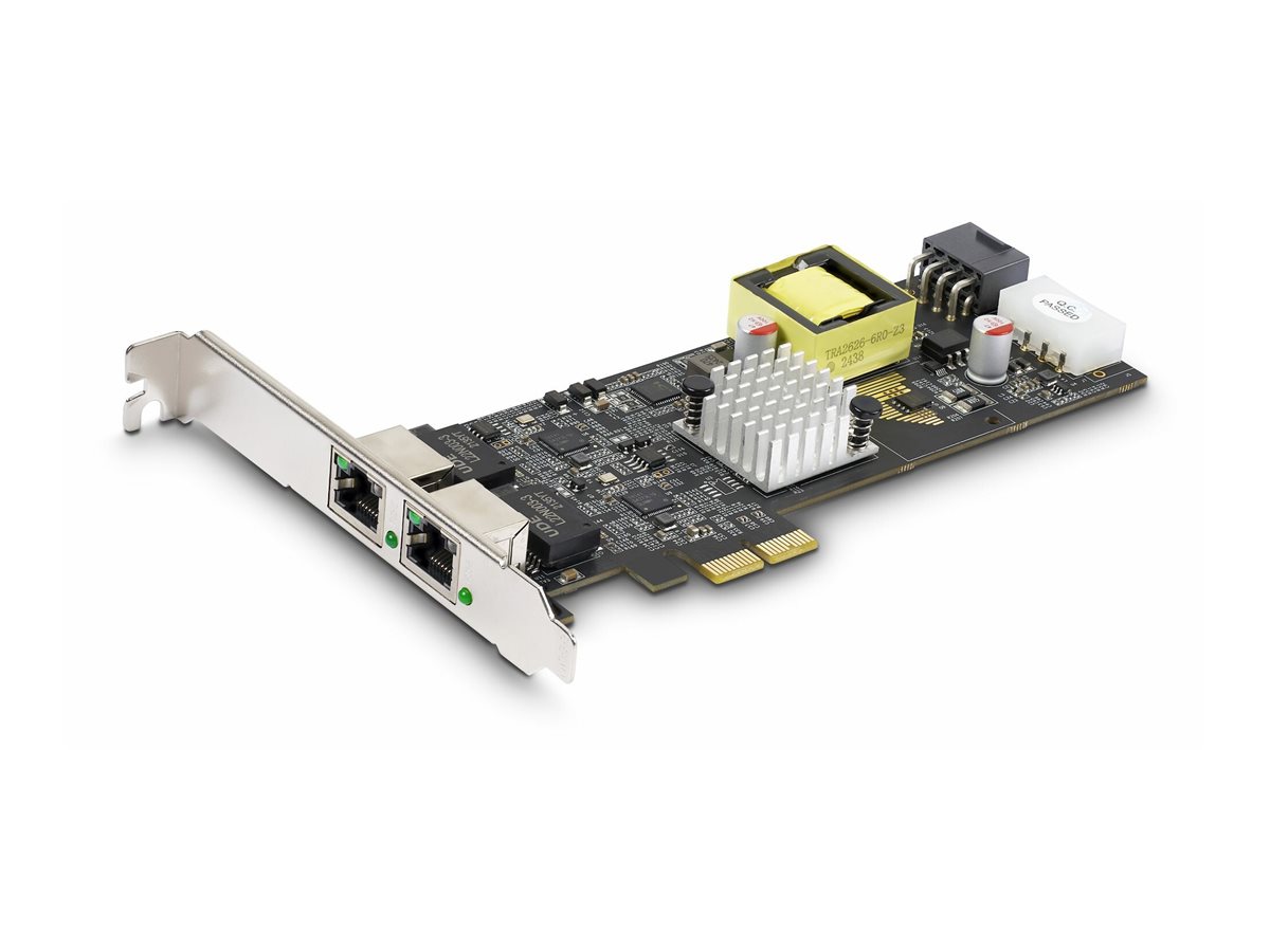 StarTech.com 2-Port 2.5Gbps PoE Network Card, Intel I225-V, 802.3afat