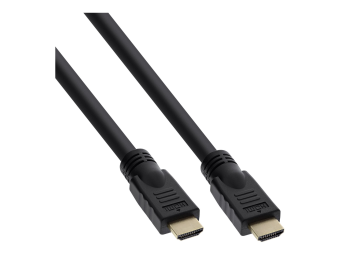 InLine HDMI-High Speed Kabel mit Ethernet - Premium - 4K2K - STST - schwarz - 10m