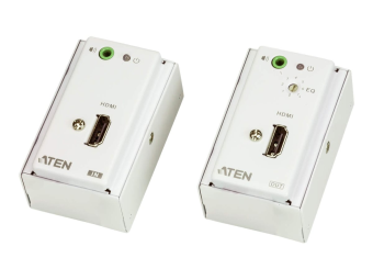 ATEN VanCryst VE807 HDMIAudio Cat 5 Extender with MK Wall Plate, Transmitter & Receiver
