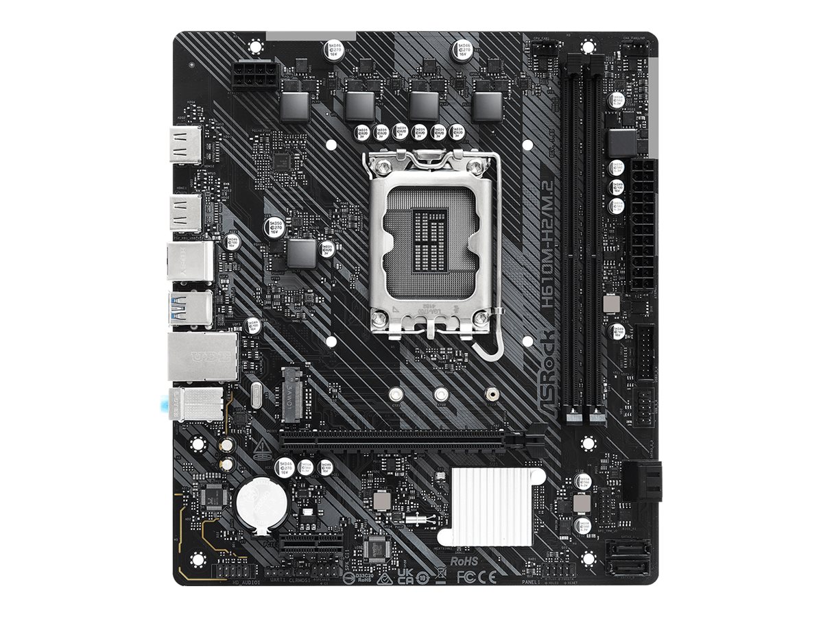 ASRock H610M-H2M.2 - Motherboard - micro ATX - LGA1700-Sockel - H610 Chipsatz - USB 3.2 Gen 1 - Gigabit LAN - Onboard-Grafik (CPU erforderlich)