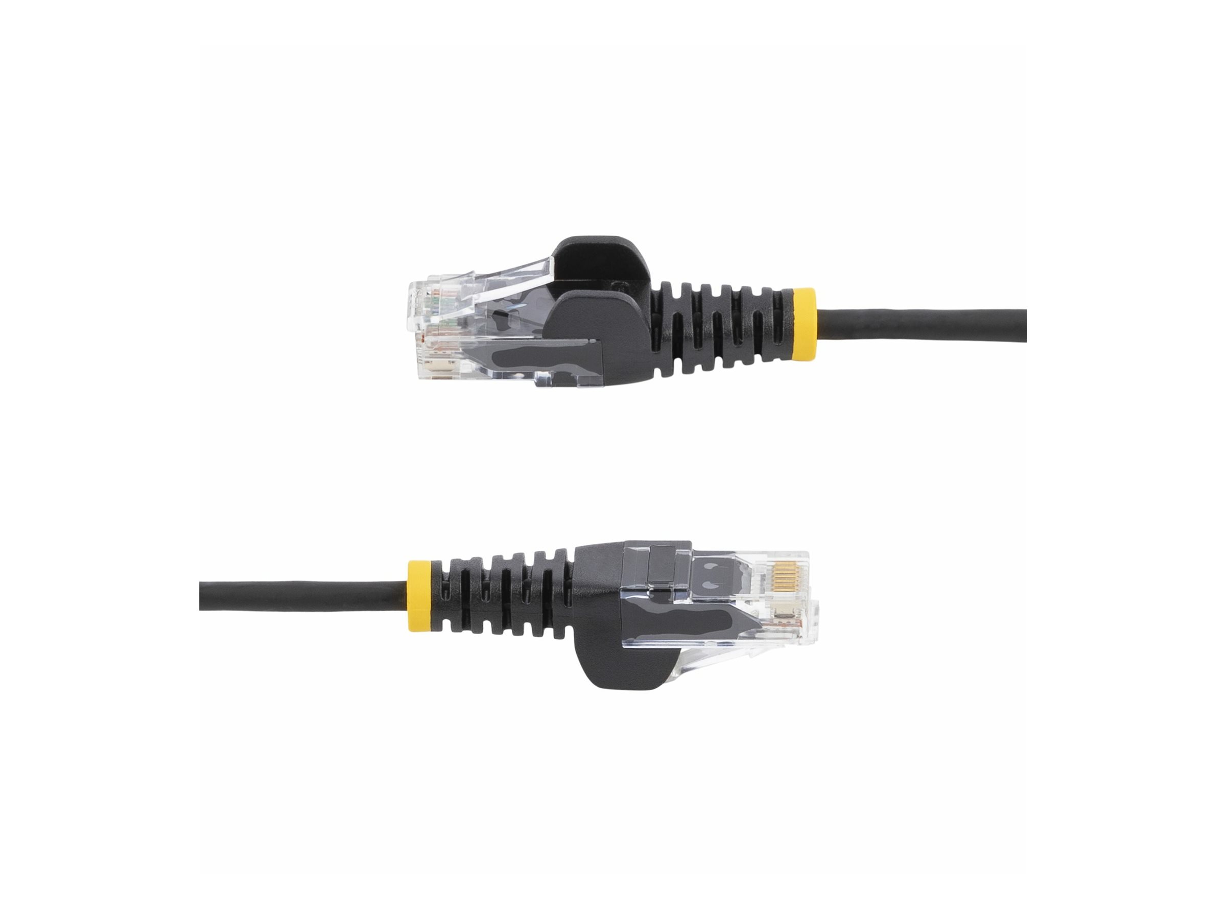 StarTech.com 15m Black Slim CAT6 Ethernet Cable, Snagless, 28AWG, LSZH - Patch-Kabel - RJ-45 (M)