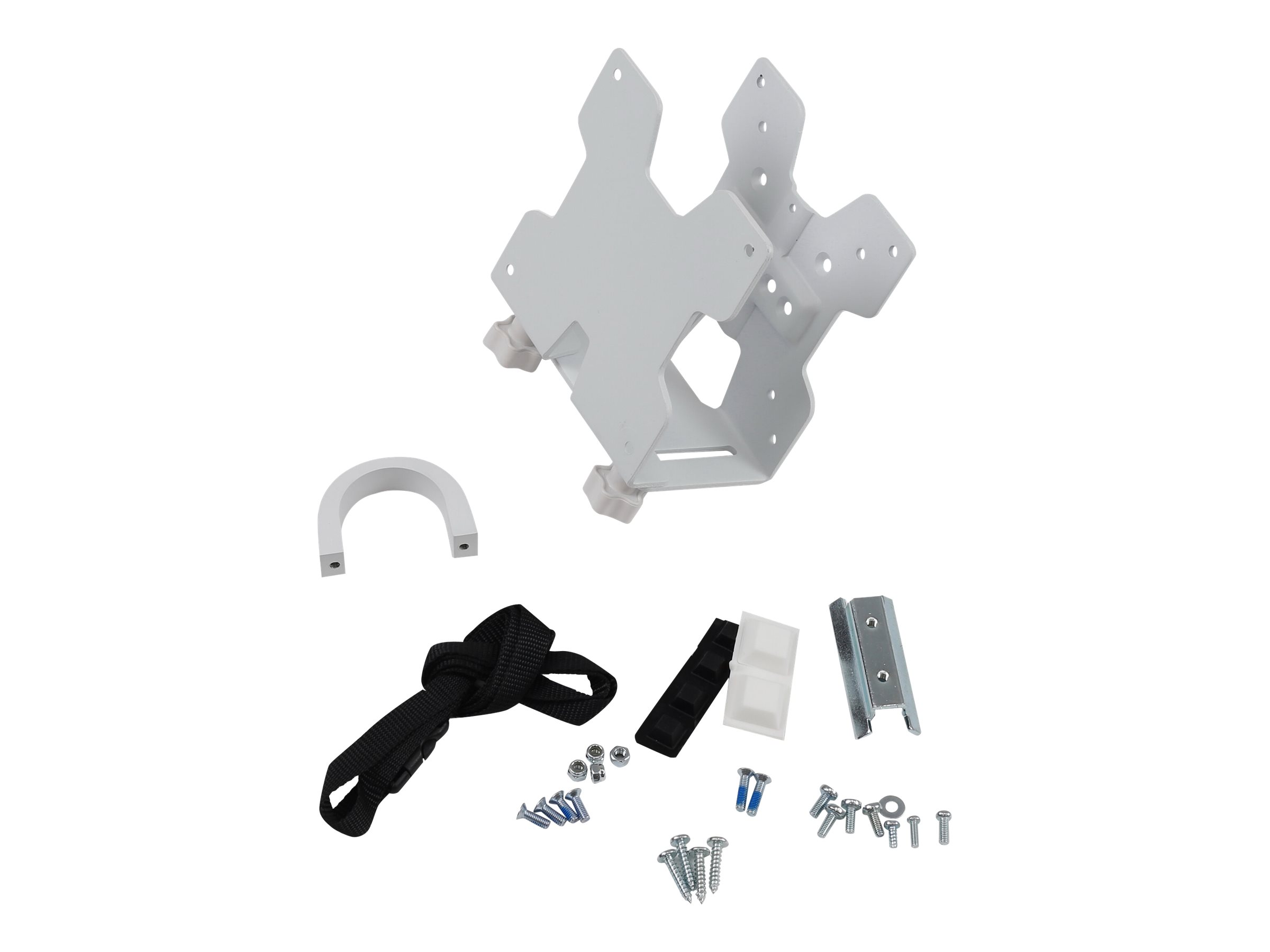 Ergotron Mini-PC-Halterung - unter Tisch montierbar, Pfosten montierbar, an Wandschiene montierbar, VESA-Halterung montierter