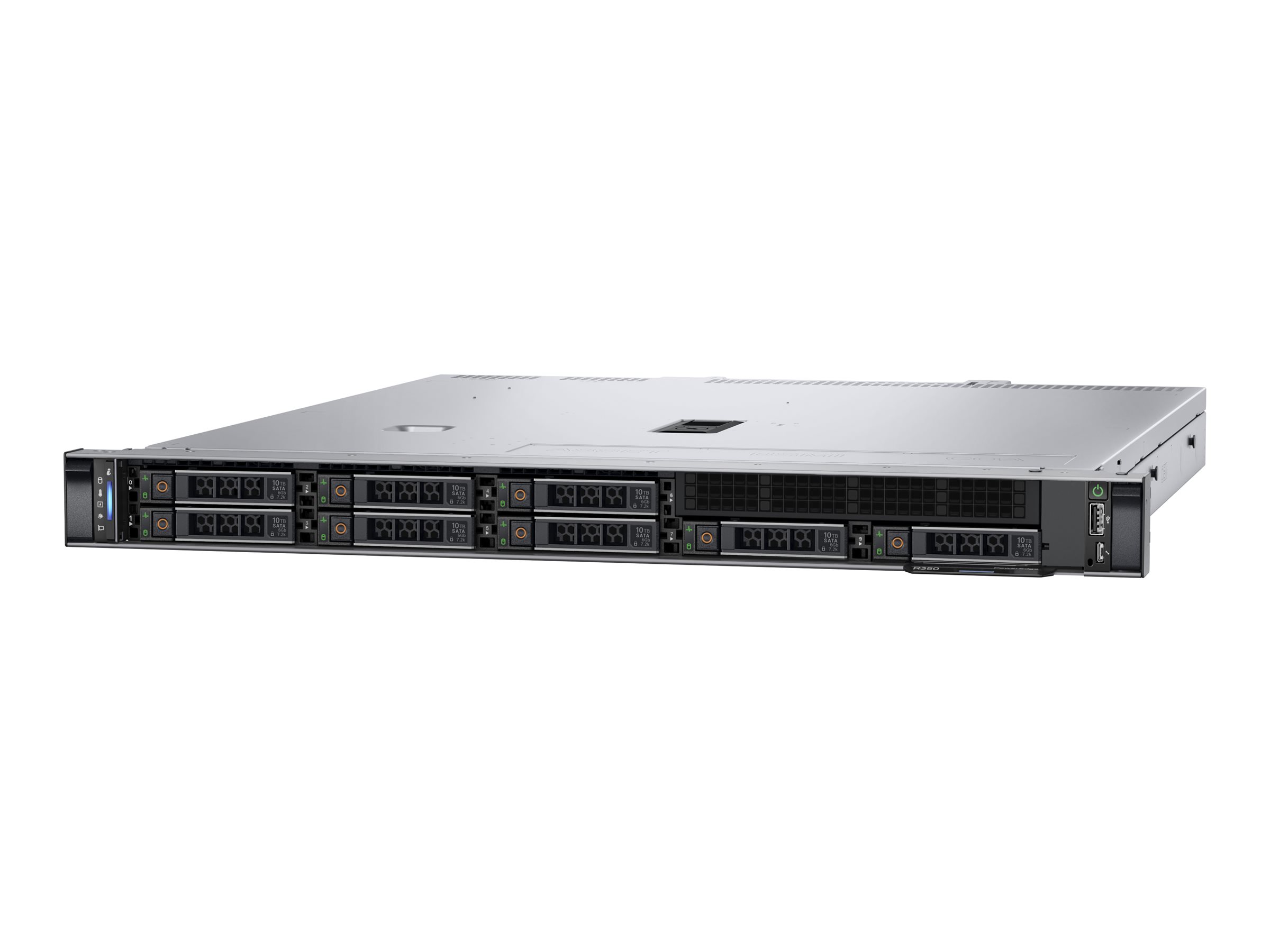 Dell PowerEdge R350 - Server - Rack-Montage - 1U - 1-Weg - 1 x Xeon E-2336  2.9 GHz - RAM 16 GB - SAS - Hot-Swap 6.4 cm (2.5")