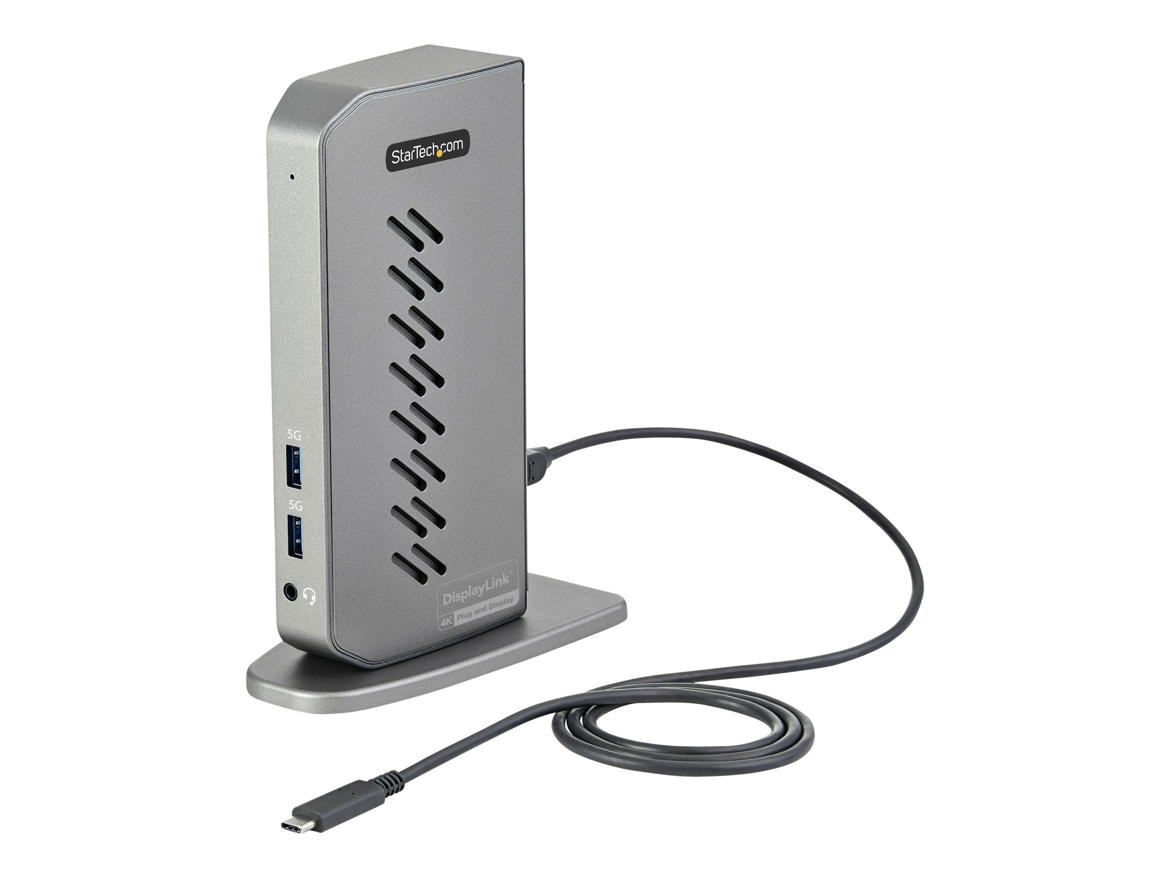 StarTech.com USB-C USB-A-Dock - Hybrid Universal USB 3.0 Dockingstation für USB-C- oder USB-A-Laptop - Dual-Monitor 4K 60Hz HDMIDisplayPort (DK30A2DHUUE)