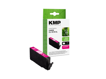 KMP Tinte magenta ersetzt Canon CLI-551 M XL 6445B001 - Wiederaufbereitet - Tintenpatrone
