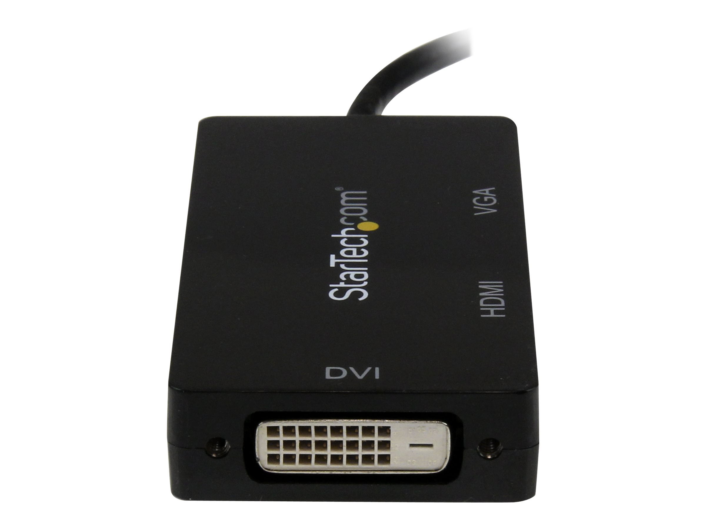 StarTech.com 3 in 1 Mini DisplayPort Adapter - 1080p - Mini DP  Thunderbolt to HDMI  VGA  DVI Splitter for Your Monitor (MDP2VGDVHD)