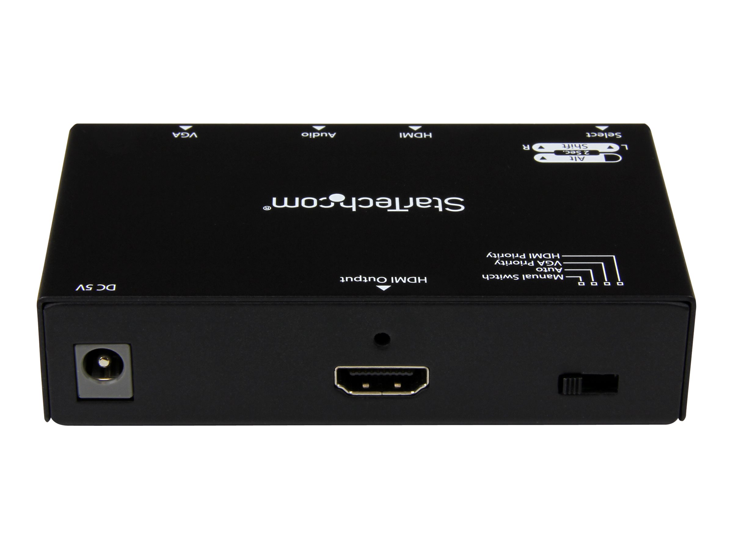 StarTech.com 2 Port VGA + HMDI auf HDMI Konverter Switch  Verteiler mit Vorrangsschaltung