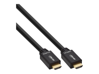 InLine HDMI-High Speed Kabel mit Ethernet - ST  ST - aktiv - schwarz  gold - 30m
