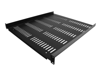 StarTech.com 1HE 19 Zoll Fachboden für netzwerk schrank - Freitragende perforierte Rack ablage für ServerschrankRack - Frontmontage - Belastbarkeit 25kg - 50cm tiefe - belüftet (SHELF-1U-20-FIXED-V)