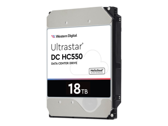 WD Ultrastar DC HC550 WUH721818ALE6L1 - Festplatte - verschlüsselt - 18 TB - intern - 3.5" (8.9 cm)