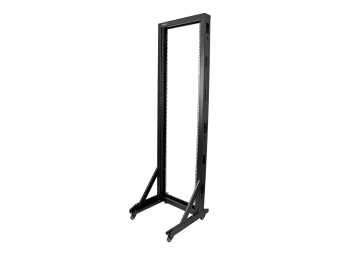 StarTech.com 2 Post Server Rack mit Rollen - stabile Stahl konstruktion