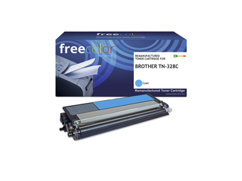 freecolor Toner Brother TN-328C cyan remanufactured - Wiederaufbereitet - Kompatibel