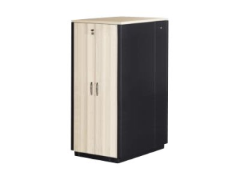 DIGITUS SOUNDproof DN-19 42U-SO-M - Schrank Netzwerkschrank - Schwarz Ahorn RAL 9005 - 42HE - 48.3 cm (19)
