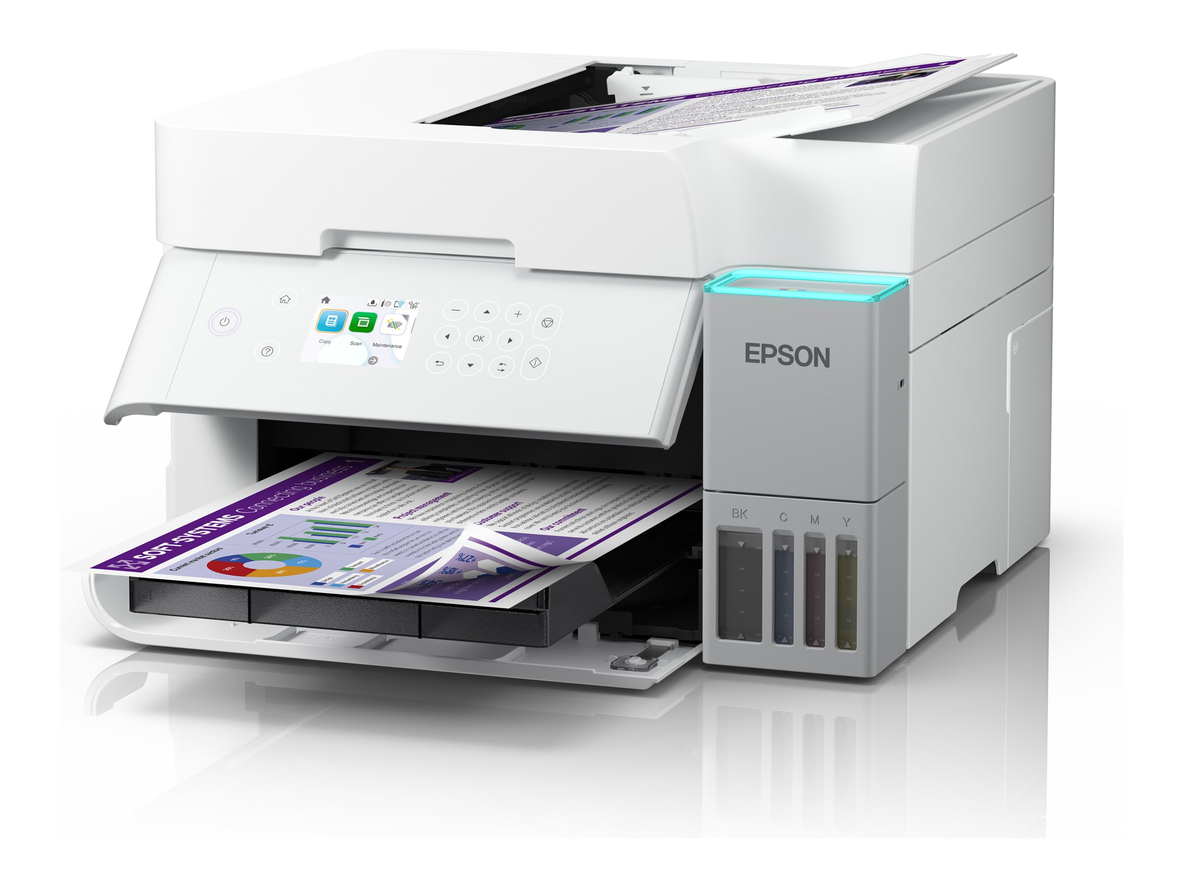 Epson EcoTank ET-3956 - Multifunktionsdrucker - Farbe - Tintenstrahl - ITS - A4Letter (Medien)