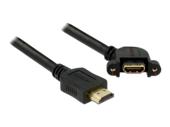 Delock HDMI-Kabel mit Ethernet - HDMI männlich zu HDMI weiblich