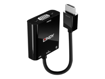 Lindy Videokonverter - HDMI - VGA - Schwarz
