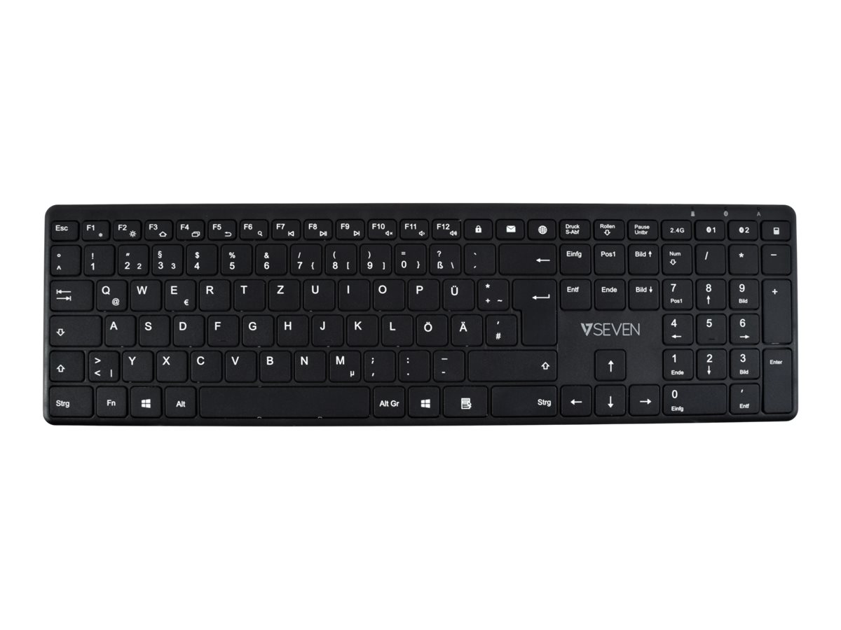 V7 KW550DEBT - Tastatur - Bluetooth, 2.4 GHz