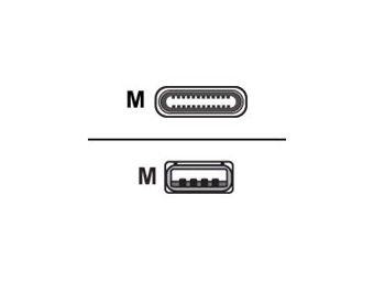 DIGITUS USB-C Anschlusskabel, USB-A - USB-C