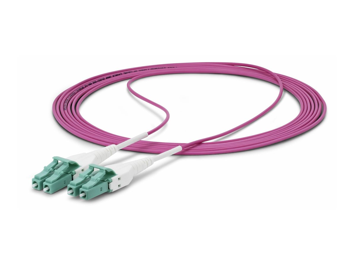 StarTech.com 10m (33ft) LCLC (UPC) OM4 Multimode Fiber Optic Cable, OFNR - Patch-Kabel - LCUPC Duplex Multi-Mode (M)