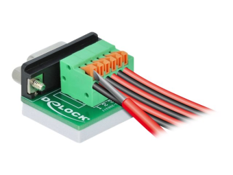 Delock Serieller Adapter - DB-9 (W) zu 6-poliger Anschlussblock