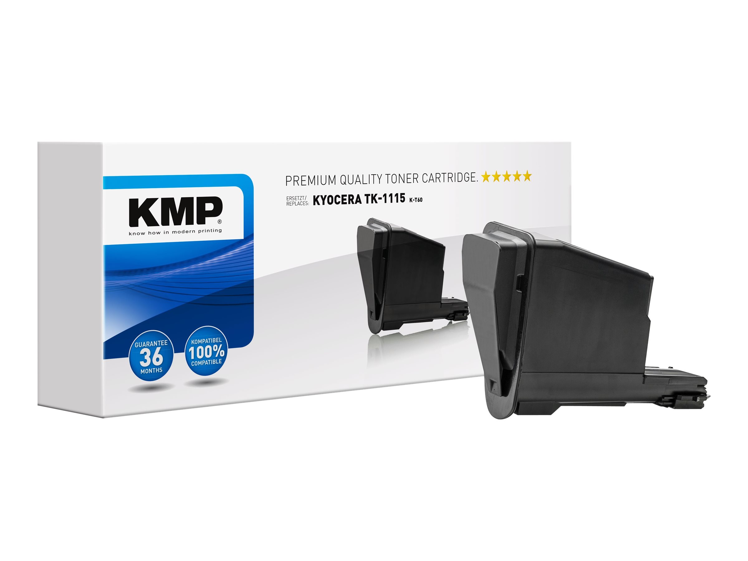 KMP K-T60 - Schwarz - kompatibel - Tonerpatrone (Alternative zu Kyocera TK-1115)
