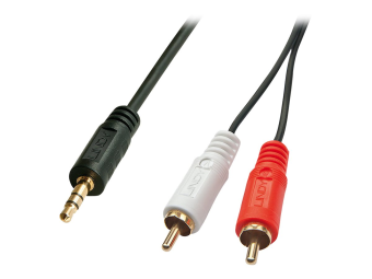 Lindy Premium - Audiokabel - RCA x 2 (M) bis Stereo Mini-Klinkenstecker (M)