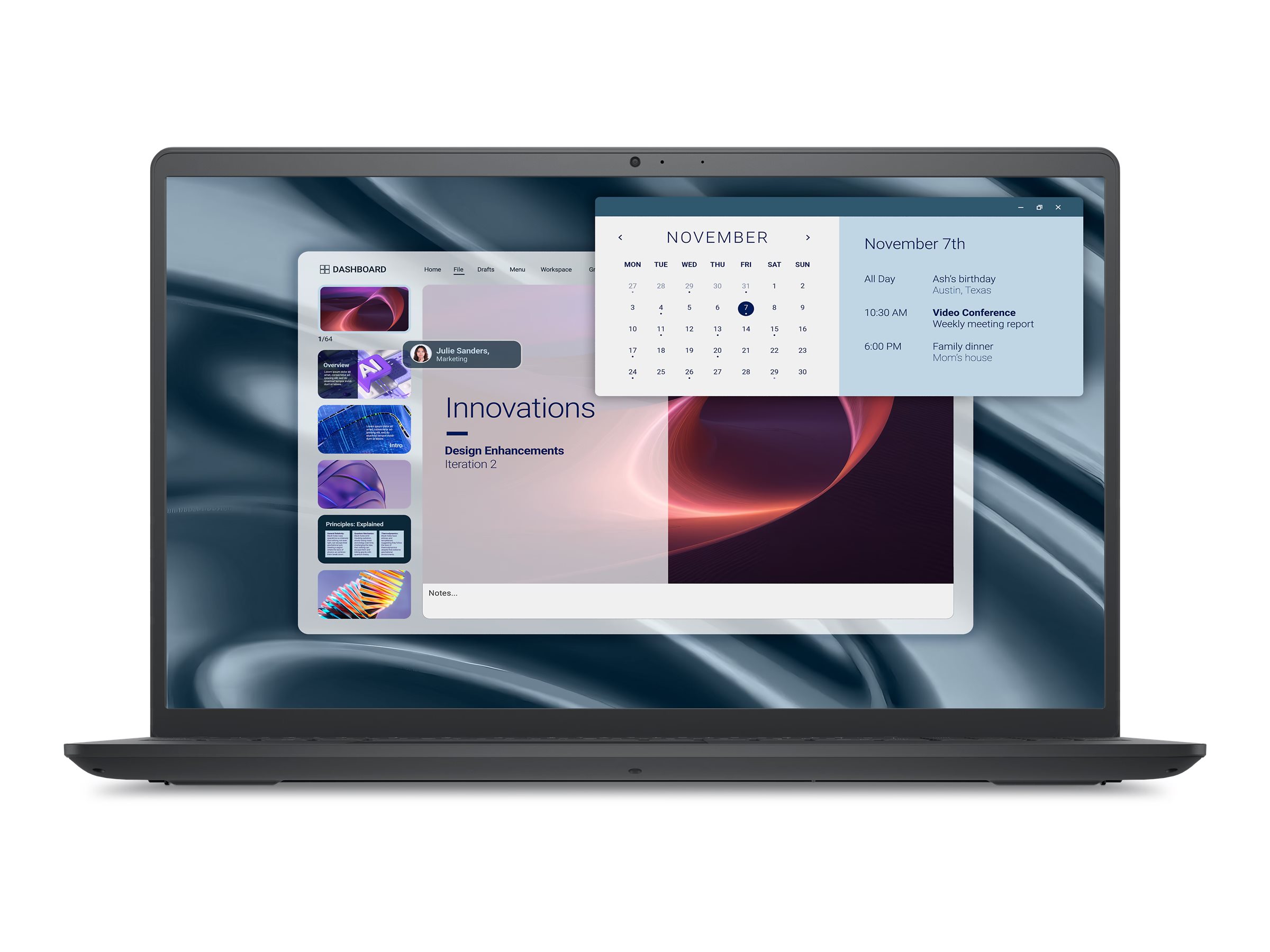 Dell Pro 15 Essential PV15255 - AMD Ryzen 5 7520U  2.8 GHz - Win 11 Pro - Radeon 610M - 8 GB RAM - 512 GB SSD NVMe - 39.487 cm (15.6")