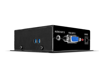 Lindy Cat.6 2 Port VGA Receiver - Erweiterung für VideoAudio