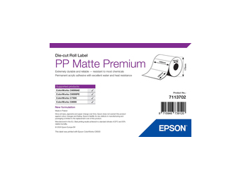 Epson Premium - Polypropylen (PP) - matt - permanenter Acrylklebstoff - 105 x 152 mm 800 Etikett(en) (1 Rolle(n)