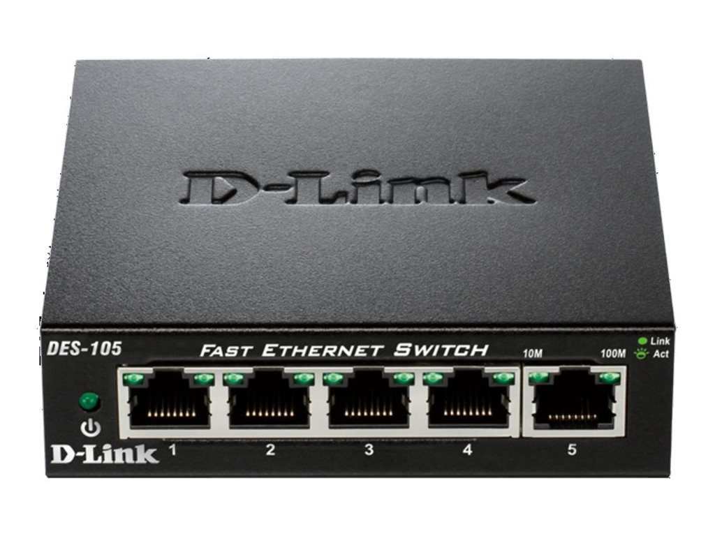 D-Link DES 105 - Switch - 5 x 10100 - Desktop