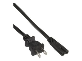 InLine 65er B-Pack Netzkabel - Netzstecker USA  Euro 8 C7 Stecker - 1,8m