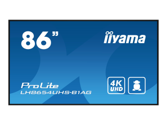 Iiyama LH8654UHS-B1AG - 217.4 cm (86") Diagonalklasse LH54 Series LCD-Display mit LED-Hintergrundbeleuchtung - interaktive Digital Signage - mit Integrierter SoC-Mediaplayer - 4K UHD (2160p)