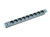 Bachmann Steckdosenleiste (Rack - einbaufähig) - 3600 Watt - Ausgangsanschlüsse 9 (Stromversorgung)