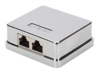 DIGITUS CAT 6A Aufputzdose, 2-fach