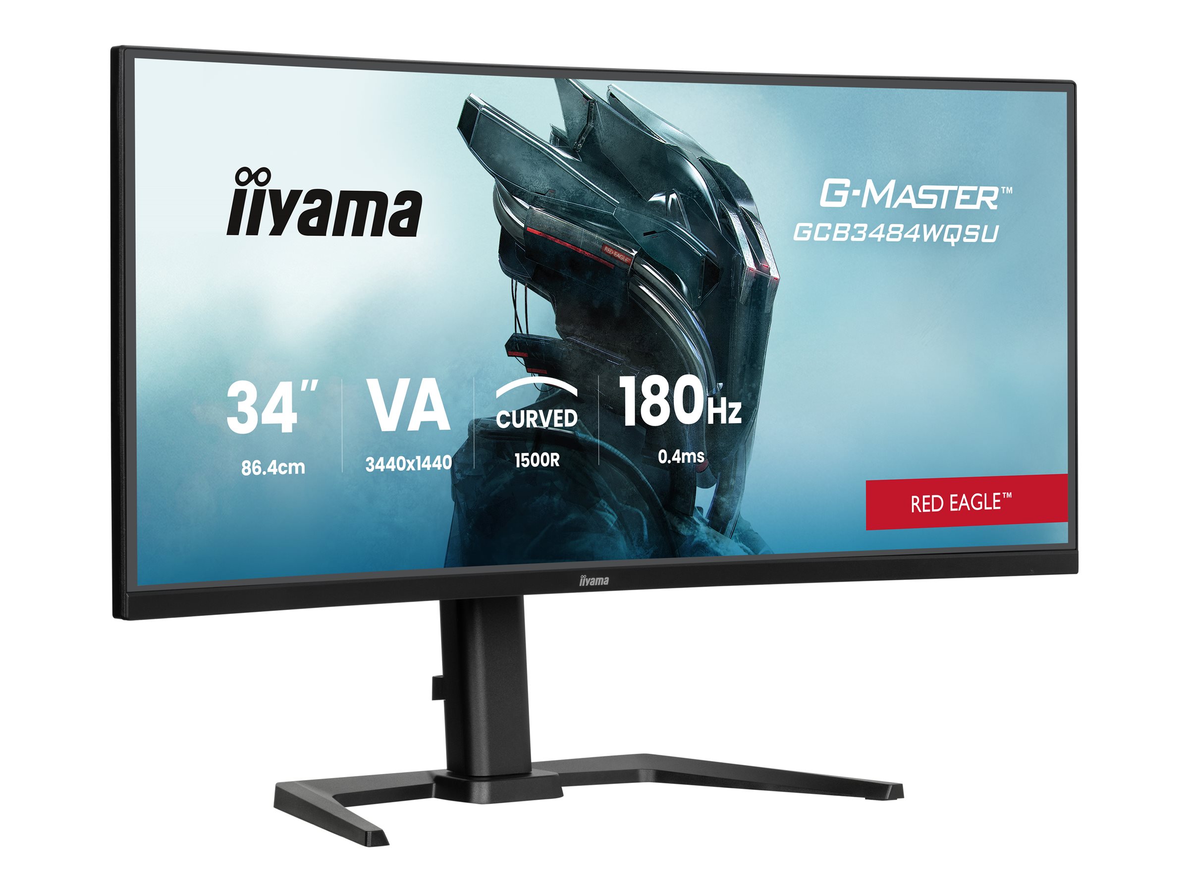Iiyama G-MASTER Red Eagle GCB3484WQSU-B1 - LED-Monitor - Gaming - gebogen - 86.4 cm (34")