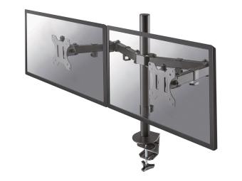Neomounts FPMA-D550D - Befestigungskit - Voll beweglich - für 2 LCD-Displays - Stahl - Schwarz - Bildschirmgröße 25.4-81.3 cm (10"-32")