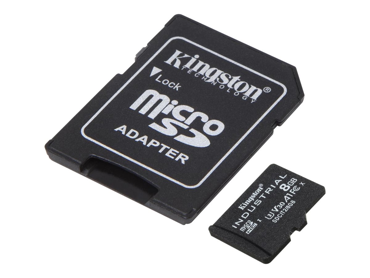 Kingston Industrial - Flash-Speicherkarte (microSDHCSD-Adapter inbegriffen)