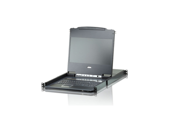 ATEN 17.3 Widescreen DVI Full HD LCD Console 8 port